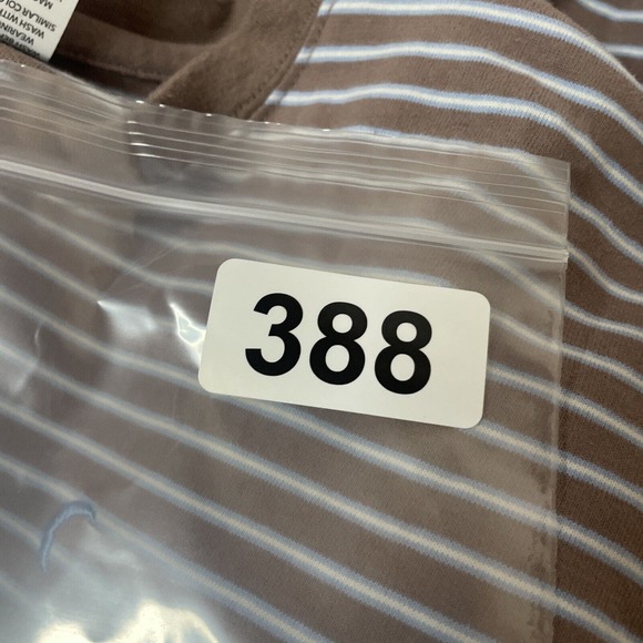 Zyia Active Sweater Womens Size Medium Brown Striped Pullover Cropped - Picture 8 of 8